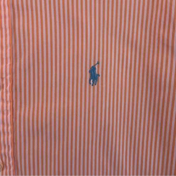 Ralph Lauren Classic Fit Men's Neck 15.5 Long Sleeve Button Down Shirt Striped - Picture 3 of 10